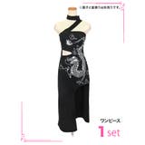 ウエストカットワンショルダーロングチャイナドレス ハロウィンコスプレ 袖なし | Tika | 詳細画像7 