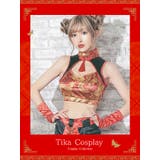 カットアウトセットアップセクシーカンフーコスチューム3点セット | Tika | 詳細画像2