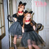ボリュームチュールベロアトップキャットガールコスチューム ハロウィンコスプレ | Tika | 詳細画像1