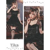Aラインベロアゴシックキャットガールコスチューム ハロウィンコスプレ | Tika | 詳細画像3 
