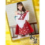 和鶴柄ハイネック巫女風和装束コスチューム ハロウィンコスプレ ガーリーコスプレ | Tika | 詳細画像2 