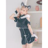 オープンショルダーチャイナドレス×ウルフガールコスチューム ハロウィンコスプレ | Tika | 詳細画像3