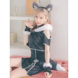 オープンショルダーチャイナドレス×ウルフガールコスチューム ハロウィンコスプレ | Tika | 詳細画像6