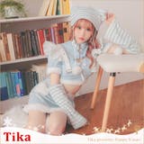 ハートバストカットストライプキャットガールコスチューム コスプレ 袖あり | Tika | 詳細画像1