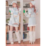 ハートバストカットストライプキャットガールコスチューム コスプレ 袖あり | Tika | 詳細画像7