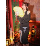 ドロップカット×スリットタイトチャイナドレスコスチューム ハロウィンコスプレ | Tika | 詳細画像7