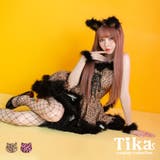 ブラウン | レオパードAラインキャットガールコスチューム ハロウィンコスプレ ガーリーコスプレ | Tika