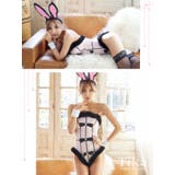 ハイレグ風セクシーバニーガールコスチューム4点セット ハロウィンコスプレ | Tika | 詳細画像3