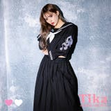 ブラック×ホワイト | ロンスカスケバンセーラー服コスチューム ハロウィンコスプレ ガーリーコスプレ | Tika