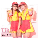 ユニークアメリカンジャンクフードショップコスチューム ハロウィンコスプレ ガーリ… | Tika | 詳細画像1