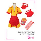 ユニークアメリカンジャンクフードショップコスチューム ハロウィンコスプレ ガーリ… | Tika | 詳細画像6