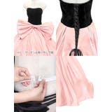 Aラインビッグリボンウエストマークベアロングドレス イベントドレス ガーリードレ… | Tika | 詳細画像8 