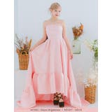 バックビッグリボンワンカラーベアロングテールドレス エレガントドレス ガーリード… | Tika | 詳細画像4 