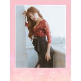 アシンメトリーペプラムスリットロングドレス キャバドレス キャバ | Tika | 詳細画像1