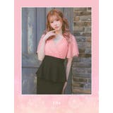 シアー×カシュクールペプラムロングドレス セクシードレス 袖あり | Tika | 詳細画像6