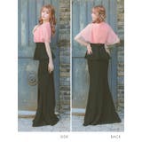 シアー×カシュクールペプラムロングドレス セクシードレス 袖あり | Tika | 詳細画像10