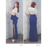 シアー×カシュクールペプラムロングドレス セクシードレス 袖あり | Tika | 詳細画像5