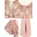 フラワーレースフロントハーフジップエレガントロングドレス エレガントドレス 袖なし | Tika | 詳細画像12 