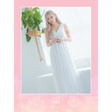 ゴージャスウエストパールシフォンロングドレス イベントドレス エレガントドレス | Tika | 詳細画像6