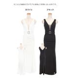 シースルーバストカットサイハイウエストマークスリットロングドレス セクシードレス | Tika | 詳細画像10