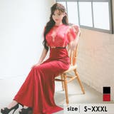 ワインレッド | ドットシアーフレアスリーブハイウエストマークタイトロングドレス セクシードレス … | Tika