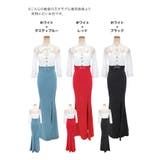 トップスレースハイウエストマークマーメイドシルエットロングドレス キャバドレス | Tika | 詳細画像6