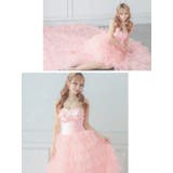 ふわふわボリュームフリルチュール×ベアサテンロングテールドレス イベントドレス … | Tika | 詳細画像3 