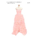 ふわふわボリュームフリルチュール×ベアサテンロングテールドレス イベントドレス … | Tika | 詳細画像7 