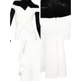 オフショルサイドフリルロングドレス スリット マーメイドドレス | Tika | 詳細画像12 