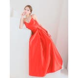 Tika キャバドレス クロスカッティングカシュクールサテンロングドレス | Tika | 詳細画像4 