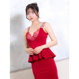 Tika ビジュー付きカシュクールペプラムタイトロングドレス セクシードレス | Tika | 詳細画像7 