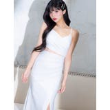 Tika キャミソールスリットラメ入りタイトロングドレス セクシードレス | Tika | 詳細画像1 