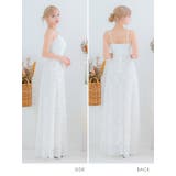 カシュクール風キャミフラワーレースロングドレス ガーリードレス 袖なし | Tika | 詳細画像5 