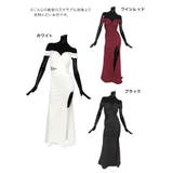 ハートカット×オフショルサイドカットシアースリットタイトロングドレス | Tika | 詳細画像7