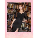 シアースリーブバストカットツイストマーメイドロングドレス キャバドレス キャバ | Tika | 詳細画像1