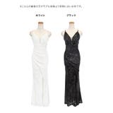 総スパンコール×バストカットスリットラップタイトロングドレス セクシードレス | Tika | 詳細画像7
