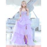 ビジュー×ティアードチュールスピンドルタイトロングドレス ガーリードレス セクシ… | Tika | 詳細画像6 