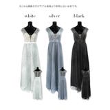 総ラメバストカットハイウエストロングドレス キャバドレス キャバ | Tika | 詳細画像11