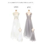 ウエストシースルー刺繍×シフォンロングドレス イベントドレス キャバドレス | Tika | 詳細画像10