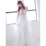 フリルボリュームチュール×バックシャンコードロングドレス セクシードレス | Tika | 詳細画像2