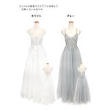ボリュームチュールバックレスロングドレス バストカット 袖なし | Tika | 詳細画像11