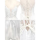 ボリュームチュールバックレスロングドレス バストカット 袖なし | Tika | 詳細画像12