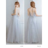 ボリュームチュールバックレスロングドレス バストカット 袖なし | Tika | 詳細画像10