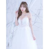 ボリュームチュールバックレスロングドレス バストカット 袖なし | Tika | 詳細画像3