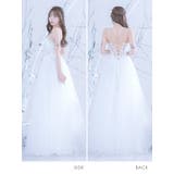 ボリュームチュールバックレスロングドレス バストカット 袖なし | Tika | 詳細画像5