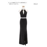 Tika キャバドレス ネックパール付きフロントカットウエストビジューラメ入りマ… | Tika | 詳細画像8 