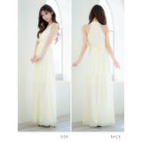 Tika ウエストパールボタンホルターネックシフォンロングドレス セクシードレス | Tika | 詳細画像6 