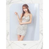 総スパンコールハイウエストカットタイトミニドレス セクシードレス 袖なし | Tika | 詳細画像7 