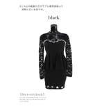 フラワー総レース×ビジューセットアップペプラムミニドレス セクシードレス | Tika | 詳細画像5