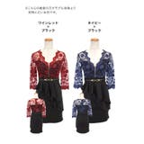 アシンメトリーペプラムフラワーシースルートップスミニドレス セクシードレス タイ… | Tika | 詳細画像11 